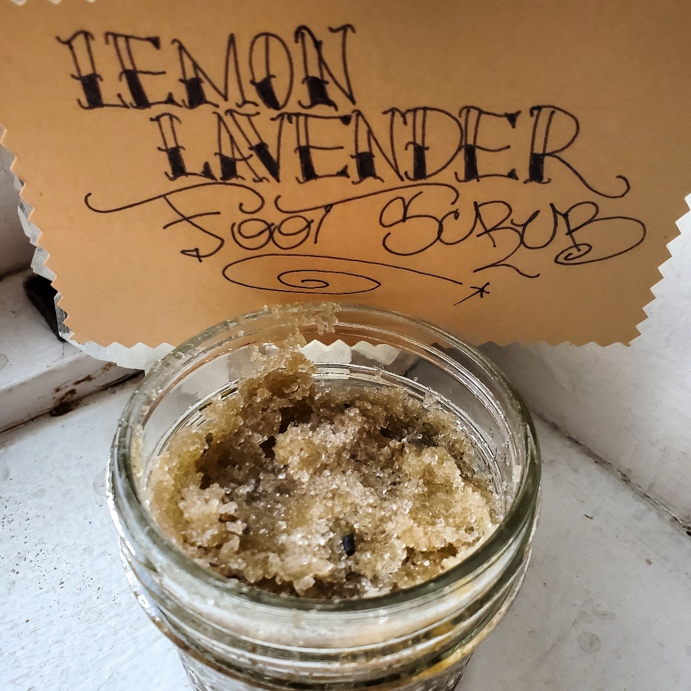 Lemon Lavender foot scrub